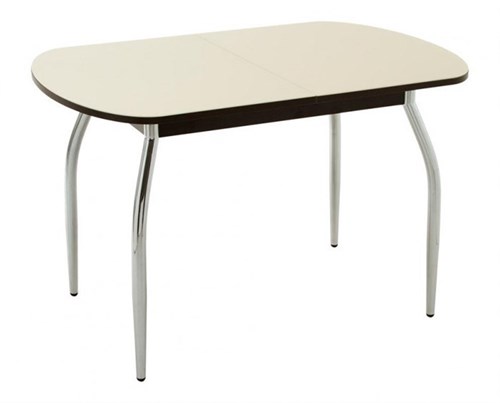 Стол кухонный Портофино-1, ножки хром-лак, 110х70 см (Уцененный товар) - фото 11642
