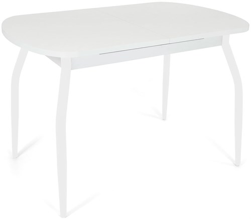 Стол кухонный Портофино, Белый цемент, ножки белые металл - фото 17013