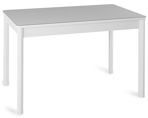 Стол обеденный Ницца-2 белое/белый ножки белые металл, 120х80 см - фото 32546