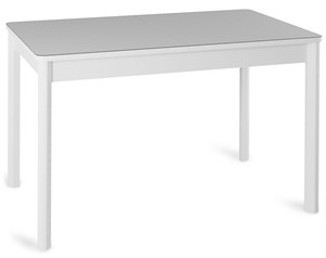 Стол обеденный Ницца-2 белое/белый ножки белые металл, 120х80 см