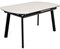 Обеденный стол Шамони, Белый мрамор, ножки черные - фото 16166