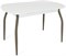 Стол кухонный Портофино, Белый цемент, ножки мокко металл - фото 17008