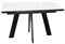 Стол DikLine SKM120 Керамика Белый мрамор/подстолье черное/опоры черные (2 уп.) - фото 28743