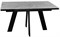 Стол DikLine SKM140 Керамика серый мрамор/подстолье черное/опоры черные (2 уп.) - фото 29485