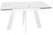 Стол DikLine SKM140 Керамика Белый мрамор/подстолье белое/опоры белые (2 уп.) - фото 29492