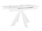 Стол DikLine SKU120 Керамика Белый мрамор/подстолье белое/опоры белые - фото 30117