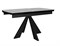 Стол DikLine SKU120 Керамика Серый мрамор/подстолье черное/опоры черные - фото 30125