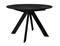 Стол DikLine SKC100 d1000 Керамика Черный мрамор/подстолье черное/опоры черные - фото 30170
