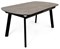 Обеденный стол Шамони, Серый мрамор, ножки черные - фото 32561