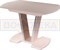 Стол со стеклом - Танго ПО-1 МД ст-КР 03-1 МД, молочный дуб, стекло кремового цвета - фото 6905
